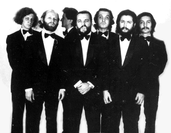 Foto publicitaria tomada por el fot&oacute;grafo Alberto Libone. L&oacute;pez Puccio, Mundstock, Masana, Rabinovich, Acher, N&uacute;&ntilde;ez Cort&eacute;s y Maronna.