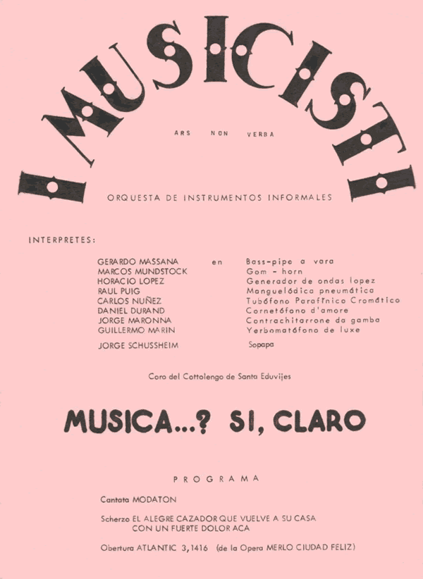 Programa de M&uacute;sica..? S&iacute;, claro (1966).